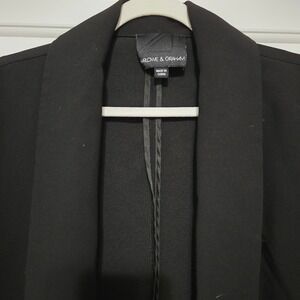 Harlowe & Graham Black Shawl Collar Blazer Jacket Women's Medium